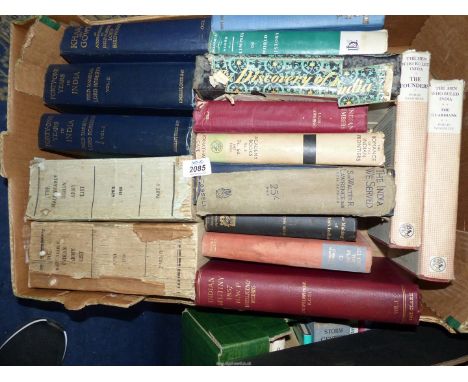 A quantity of books to include "The India we serve" by Sir Walter R. Lawrence, "The Romance of The Indian Frontier", "Indian 