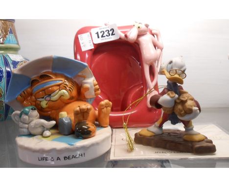 A Walt Disney Classics Collection porcelain figurine Christmas decoration depicting Scrooge McDuck and entitled 'Bah Humbug',