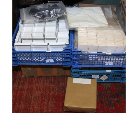 A good collection of empty jewellery and ring boxes together with appropriate liners.