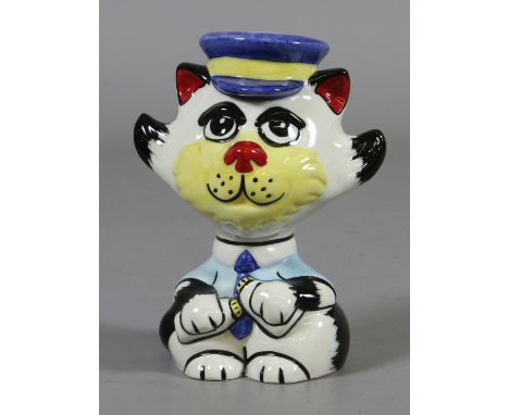 A signed Lorna Bailey Limited Edition ceramic model of  Milky the Cat marked '1/1 in this colourway'.