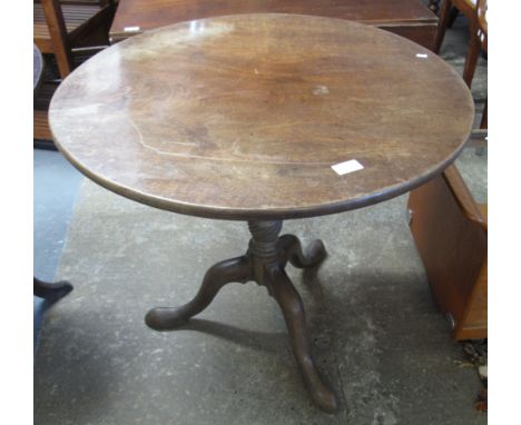 Late 18th Century mahogany bird cage table on a tripod base.(B.P. 24% incl. VAT)   CONDITION REPORT:  Top is very dry and fad