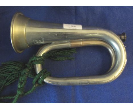 Silver plated Potter, London, makers, bugle with tassels. ?? (B.P. 24% incl. VAT)