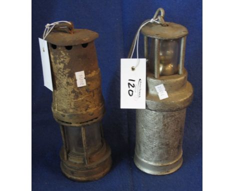 Vintage miner's safety lamp (unmarked), together with a Ceag miner's lamp. (2)(B.P. 24% incl. VAT)