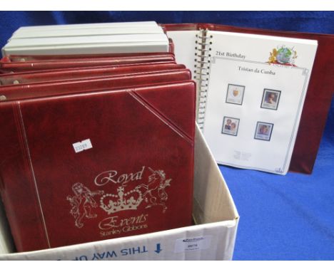 Collection of Royal Events issues in eight albums including Princess Diana, Royal Baby, Queen Mother, 1986 Royal Wedding and 
