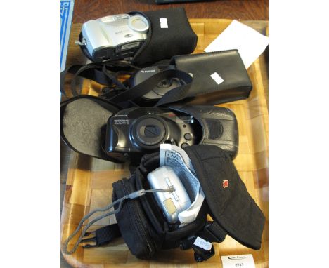 Canon Sureshot digital camera, together with an Olympus C150 and a Kodak DX3600 digital camera and a Fiji Film Clearshot digi