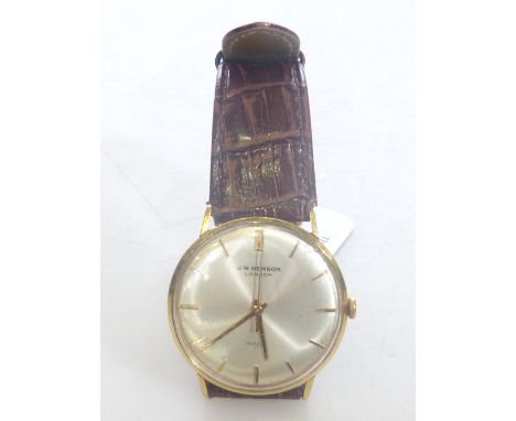 Vintage J.W. Benson Incabloc gentleman's wrist watch