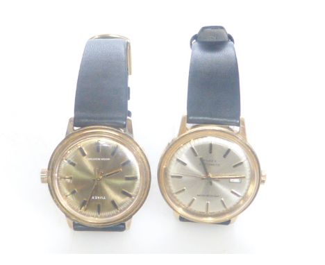 Two vintage Timex gentleman's wrist watches