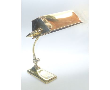 Brass adjustable desk lamp