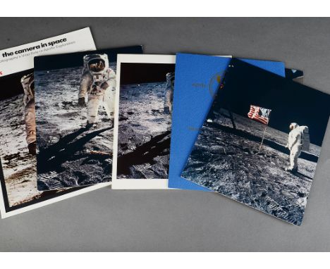 Complimentary images from the Apollo 11 Moon Landing 1969, Kodak presentation pack, Ektacolor images by Neil Armstrong taken 