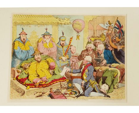 James Gillray (1756-1815) ‘The Reception of the Diplomatique & his Suite at the Court of Pekin’, published by Hannah Humphrey