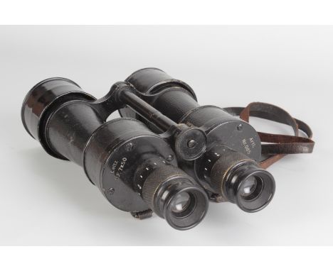 A Pair of Leitz D.F. 7x50 Binoculars, marked ‘Artl. No.085’ and stamped Kreigsmarine, body, F-G, elements, F-G, some scratche