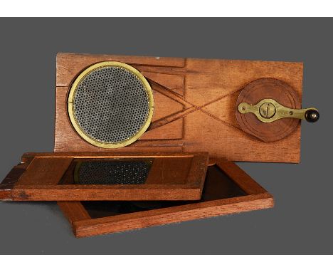 Mahogany-mounted hand-coloured static magic lantern slides, Newton and others - battlefields and historic events, including C