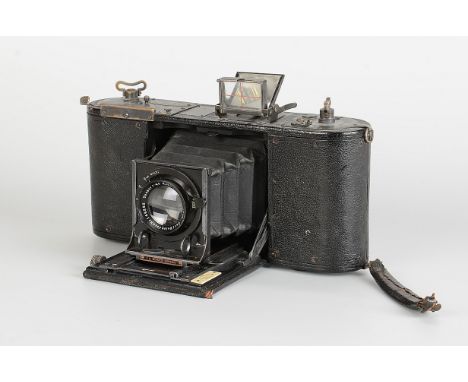 A Kodak 1A Speed Camera, 4¼x2½”, serial no. 2664, focal plain shutter, with Carl Zeiss Jena Tessar f/4.5 135mm lens, black, s