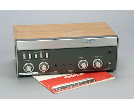 A Revox A78 Mk II Stereo Amplifier, with original instructions, untested