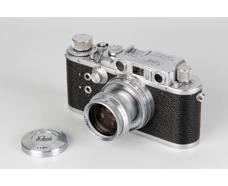 A Reid & Sigrist Reid IIIa Rangefinder Camera, chrome, serial no. P2558, with Taylor Hobson Anastigmat f/2 2” lens, chrome, s