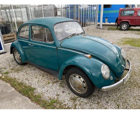 A 1967 VW BEETLE, 1500 CC, BELIEVED ONE OWNER FROM NEW, ON A VS, ENGINE TURNS OVER 