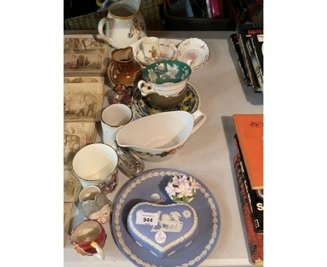 VARIOUS CERAMIC S TO INCLUDE JASPERWARE ETC 