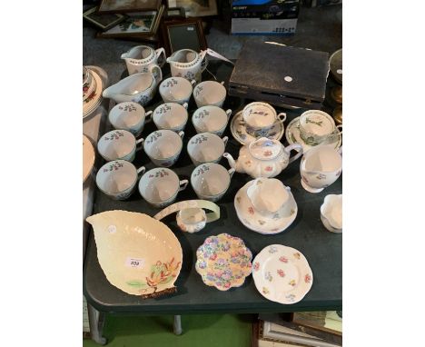 AN ASSORTMENT OF CERAMICS TO INCLUDE SPODE AND CARLTONWARE 