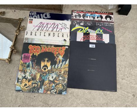 TEN VINTAGE 12 INCH RECORDS - JOY DIVISION, FRANK ZAPPA, ROLLING STONES ETC 