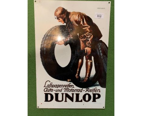 A METAL DUNLOP ADVERTISING SIGN 