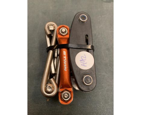 THREE VARIOUS PEN KNIFE STYLE B TWIN BIKE TOOLS 