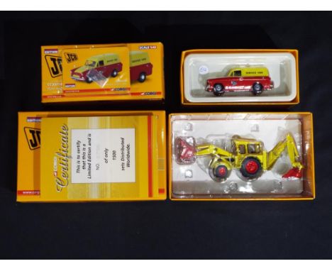 Diecast - two Corgi diecast vehicles in original boxes comprising a 1:43 scale Ford Anglia van #CC99714 and a 1:50 scale JCB 