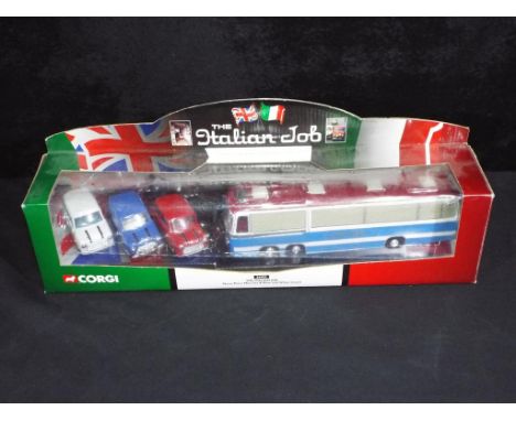 Diecast -  Corgi 36502 The Italian Job in original box, item appears to be in near mint condition but dusty, box very good to