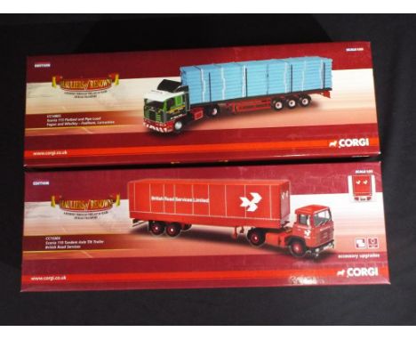 Diecast - two 1:50 Corgi scale trucks in original boxes, comprising CC14805 and CC15305, items appear to be in near mint to m