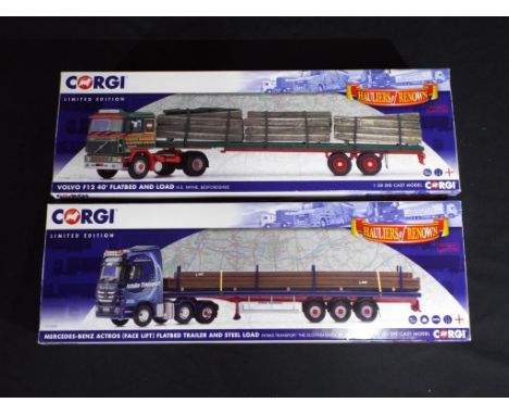 Diecast - two 1:50 Corgi scale trucks in original boxes, comprising CC13829 and CC15505, items appear to be in near mint to m