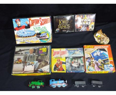 Waddingtons, Arrow and others - a good mixed lot of toys, games and vintage puzzles to include Waddingtons Captain Scarlet ji