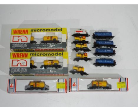 Model Railways - Wrenn, Lima, Fleischmann - a collection of thirteen, predominantly unboxed N gauge rolling stock, includes W