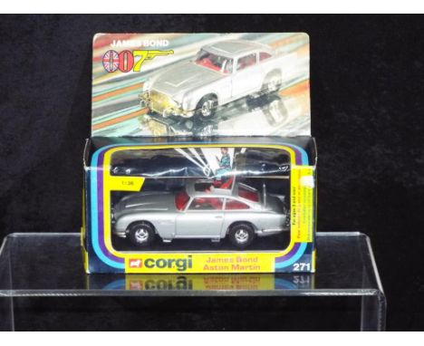 Diecast - Corgi - a vintage boxed Corgi 271 James Bond Aston Martin, item appears mint in a very good box with some imperfect