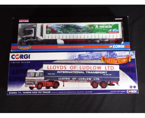 Diecast - two 1:50 Corgi scale trucks in original boxes, comprising CC12924 and CC15306, items appear to be in near mint to m