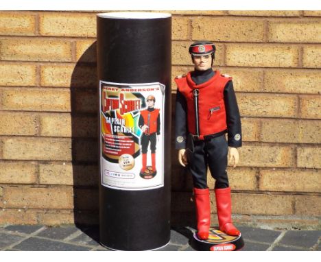 Iconic Replicas Ltd - unique handmade display puppet of Captain Scarlet with certificate of authenticity standing approx 59cm