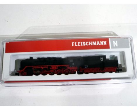Model Railways - Fleischmann -  DCC N gauge steam locomotive 2-10-0 reference number 718282, item appears to be in near mint 