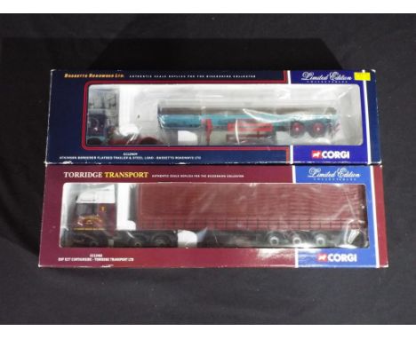 Diecast - two Corgi 1:50 scale trucks in original boxes comprising CC12509 and CC13402, items appear to be in near mint to mi