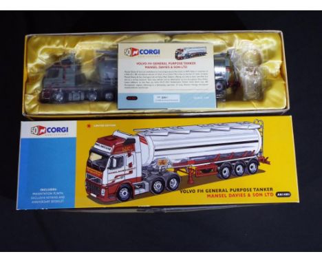 Diecast - a Corgi limited edition 1:50 scale truck #AN14001 to include limited edition certificate with keyring, item appears