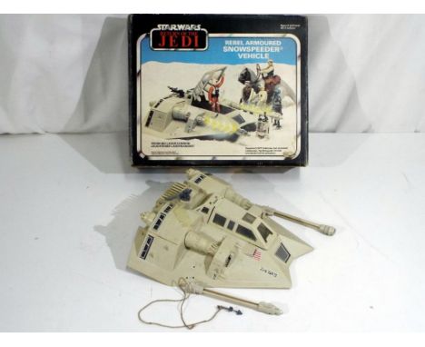 Star Wars by Kenner -  a vintage boxed Kenner Star Wars Return of the Jedi Rebel Armoured Snowspeeder Vehicle, the vehicle is