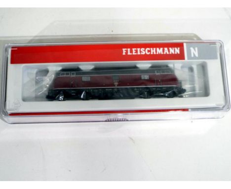 Model Railways - Fleischmann -  N gauge diesel locomotive reference number 725076, box marked DCC sound, item appears to be i