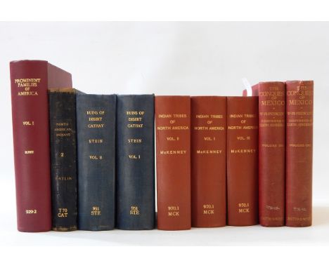 Stein, M Aurel "Ruins of Desert Cathay...", 2 vols, MacMillan & Co 1912, numerous photographic ills, library stamps top right