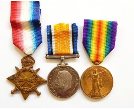 WWI 1914-15 Star named to '13793 PTE H E ROWLEY Glouc R', War medal and Victory medal awarded to '29339 PTE H G ROWLEY Glouc 