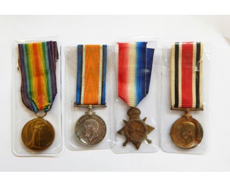 WWI 1914-15 Star, War medal and Victory medal named to '1973 PTE R C HEARLE GLOUC YEO' and Police Special Constabulary medal 