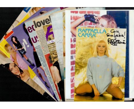 Models. 10 x Collection 8 Magazine page plus 1 Colour Print 11x8.5 Inch. Plus 1 Colour Promo 9x6 Inch. Photo. Signed signatur