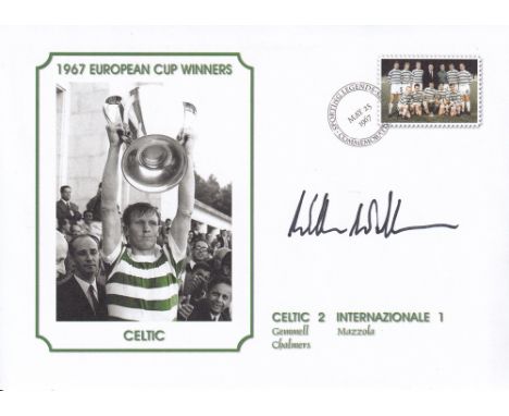 Autographed WILLIE WALLACE 1967 Commemorative Cover : A superb modern cover commemorating the 1967 European Cup Final - Celti