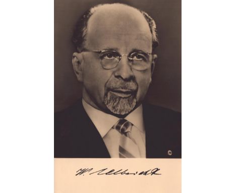 Walter Ulbricht signed 8x5 inch sepia vintage photo. Good Condition. All autographs come with a Certificate of Authenticity. 