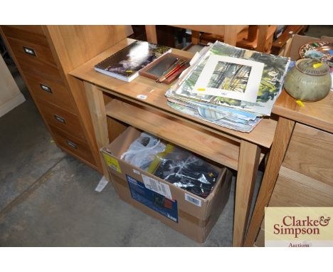 A two tier console table 