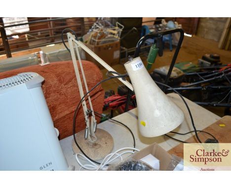 An Anglepoise style lamp
