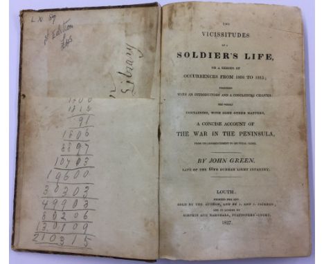 David N Robinson collection - 'The vicissitudes of a soldier's life or a series of occurrences from 1806 to 1815.... A concis