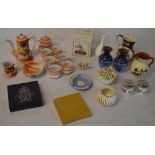 Japanese porcelain tea set, Leonardo figure,