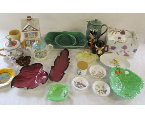 Assorted ceramics inc Beswick, Carlton ware & Poole